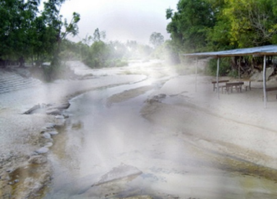 suối nước khoáng bang